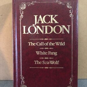 Jack London Collection Red Leather bound book 1983